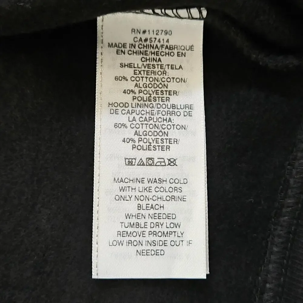True Religion Full Zip Hoodie Men's XL NWT Black Long‎ Sleeve Gold Sleeve